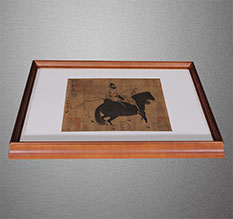 洋县书画装裱配框服务案例